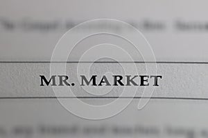 The Text Mr. Market