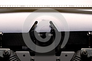 Text of \'new\' typed on a vintage typewriter