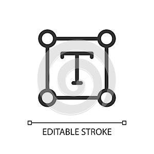 Text pixel perfect linear ui icon