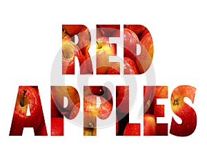 Text Saying Red Apples