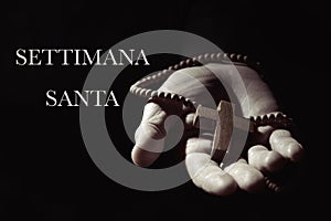 Text settimana santa, holy week in italian photo