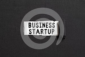 Text showing inspiration Business Startup. Business approach during the first stage of launching commerce operations