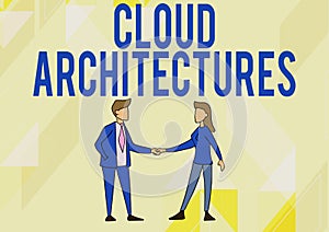 Zobrazenie oblak architektúry. slovo písomný na rôzny inžinierstva databázy aplikácie muž a 