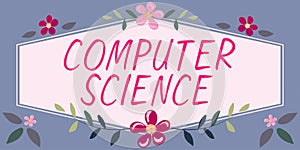 Text showing inspiration Computer Science. Business overview instruct and help users acquire proficiency in computer