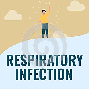 Text showing inspiration Respiratory Infection. Business approach any infectious disease that directly affects the