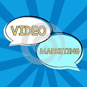 Text showing inspiration Video Marketingcreate short videos about specific topics using articles. Business overview