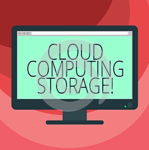 Text sign showing Cloud Computing Storage. Conceptual photo digital data is stored in logical pools or internet Blank