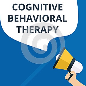 Text sign showing Cognitive Behavioral Therapy