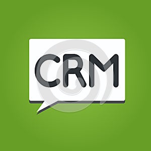 Text sign showing Crm. Conceptual photo Strategy for managing the Affiliation Interactions of an organization