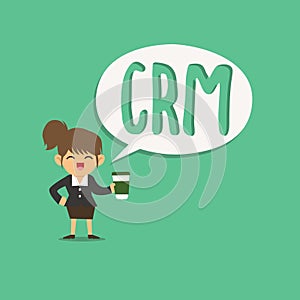 Text sign showing Crm. Conceptual photo Strategy for managing the Affiliation Interactions of an organization