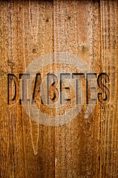 Text sign showing Diabetes. Conceptual photo Chronic disease associated to high levels of sugar glucose in blood Ideas messages wo