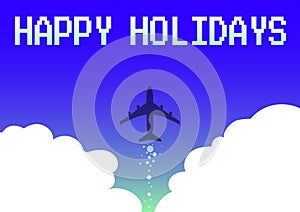 Text sign showing Happy Holidays. Word for observance of the Christmas spirit lasting for a week Illustration Of