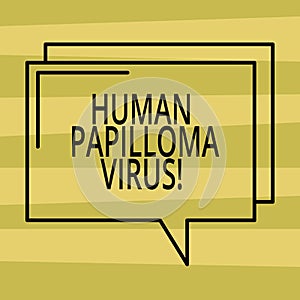 Text sign showing Huanalysis Papilloma Virus. Conceptual photo most common sexually transmitted infection disease