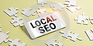 Text sign showing Local Seo. Business idea This is an effective way of marketing your business online