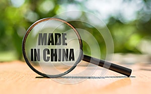 Text sign showing Made In China. Conceptual photo. Wholesale Industry Marketplace Global Trade Asian Commerce