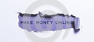 Text sign showing Make Money Online. Concept meaning Business Ecommerce Ebusiness Innovation Web Technology