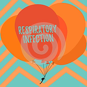 Text sign showing Respiratory Infection. Business showcase any infectious disease that directly affects the normal