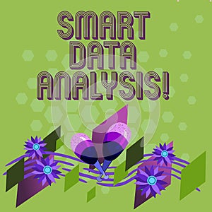 Text sign showing Smart Data Analysis. Conceptual photo collecting and analyzing infos to make better decisions Colorful photo