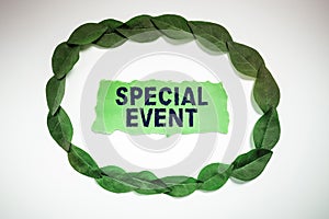 Text sign showing Special Event. Business overview Function to generate money for non profit a Crowded Occassion