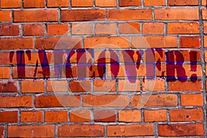 Text sign showing Takeover. Conceptual photo Assuming control of something Corporate purchase strategy Brick Wall art