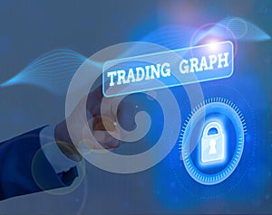 Text sign showing Trading Graph. Conceptual photo Represent the highs and lows of the trading period and price