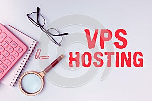 Text sign showing Vps Hosting. Business overview mimics a dedicated server within a shared hosting environment