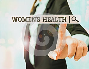 Text sign showing Women S Is Health. Conceptual photo the health issues specific to huanalysis anatomy