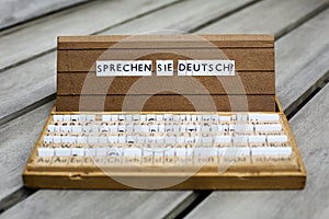 Text: Sprechen Sie Deutsch? photo