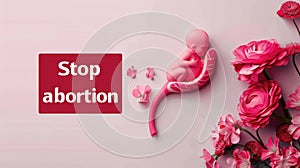 Text stop abortion: advocating for the protection of unborn life, raising awareness about ethical and moral implications