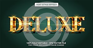 Text Style with Golden Deluxe Theme. Editable Text Style Effect