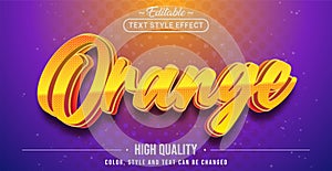 Text styleEditable text style effect - Orange text style theme