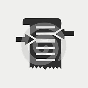 Text Summarization and Data Compression Icon