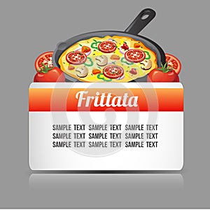 Text template with frittata