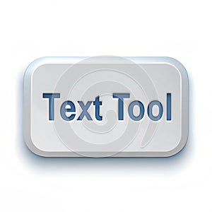 Text Tool isolated on white background photo