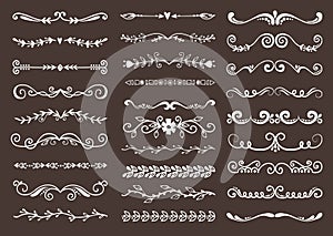 Text vector divider grunge retro vintage book design element text separators decoration large selection of diverse