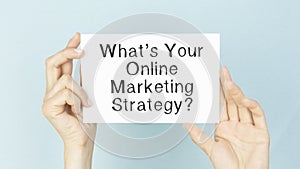 Text What`s your marketing strategy