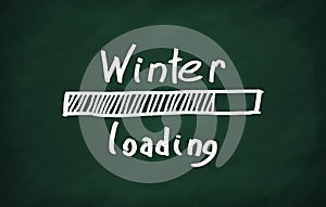 Text winter laoding