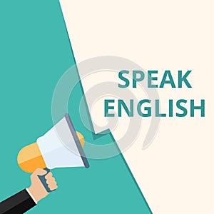 text writing Speak English