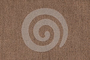 Textile background, brown coarse fabric texture, cloth structure, jacquard woven upholstery