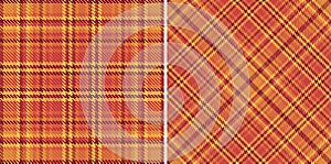 Textile background check of pattern plaid tartan with a texture fabric seamless vector