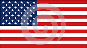 Textile background of the flag of the United States of America. State official symbol of the United States.