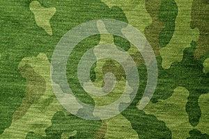 Textile camouflage cloth pattern.