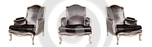 Textile classic grey chair