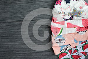 Textile and copy space for note