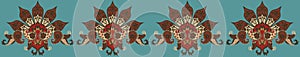 Textile Digital design motif ikat ethnic baroque pattern Design