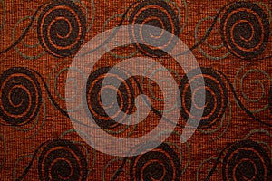 Textile fabric texture Anemon 05 Rust brown color