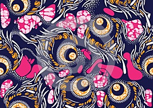 Textile fashion african print fabric super wax