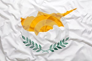 Textile flag of Cyprus