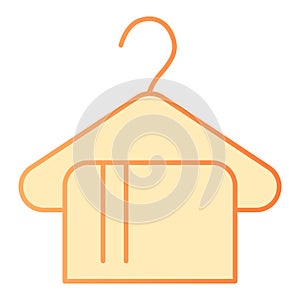 Textile flat icon. Towel orange icons in trendy flat style. Bathroom gradient style design, designed for web and app