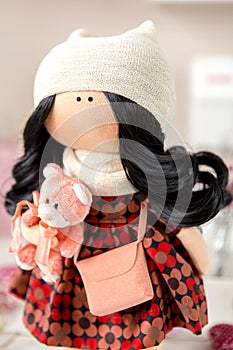 Textile Handmade Interior Doll